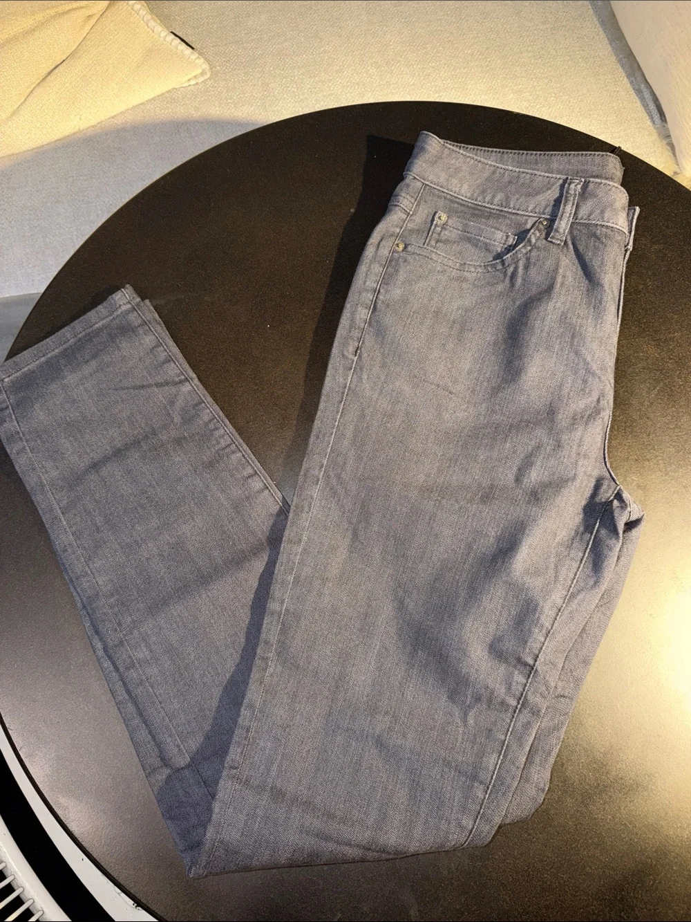 Prana Women’s Kayla High Rise Charcoal Straight-Leg Jeans. Sz 28x32